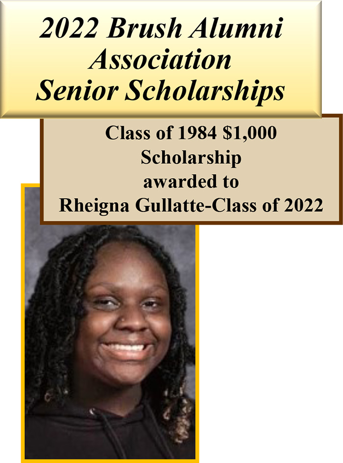 2022 Brush Alumni Association Senior Scholarships