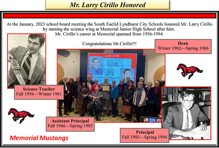 Mr. Larry Cirillo Honored