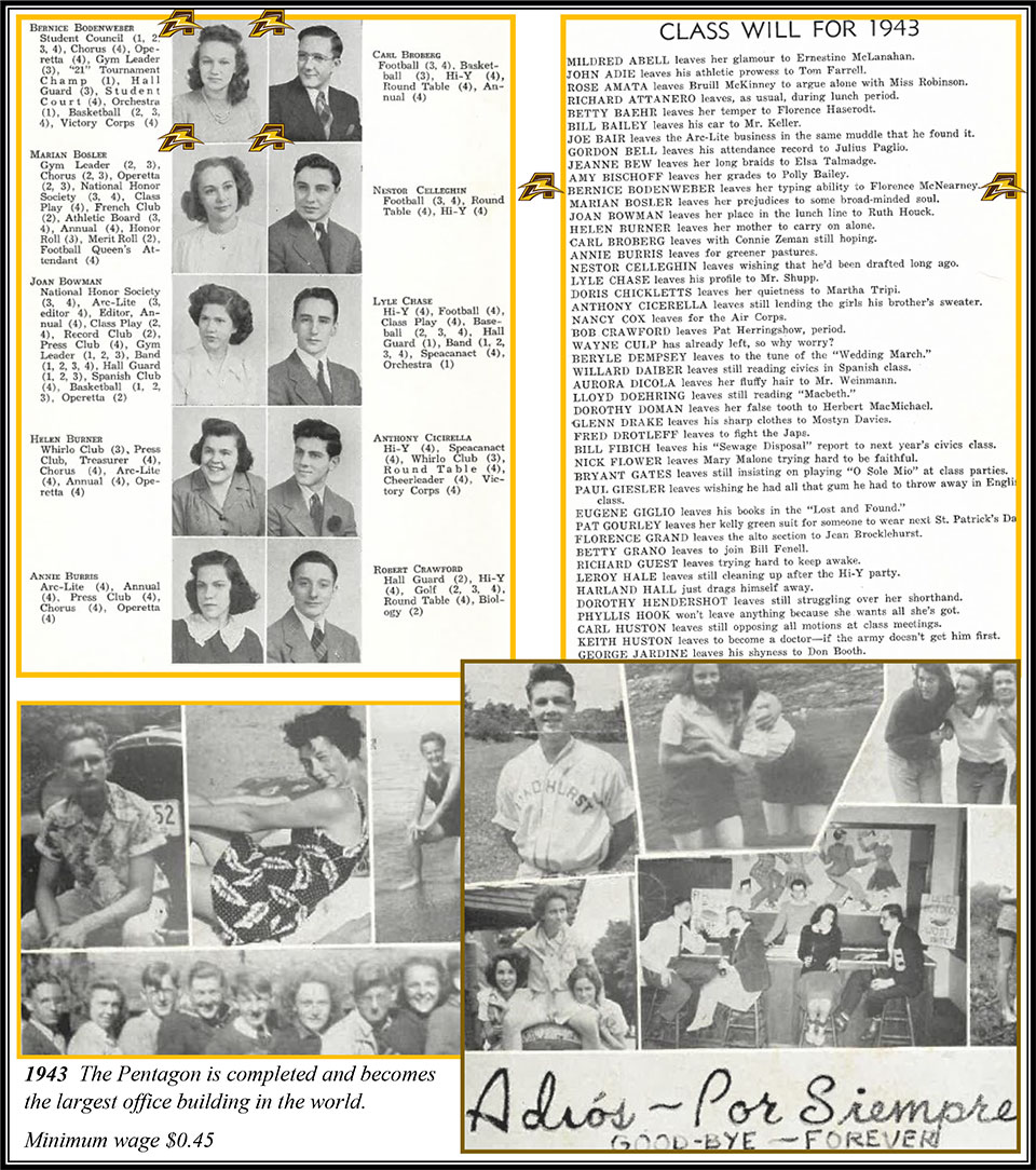 Faces and Flashback ~ Class of 1943