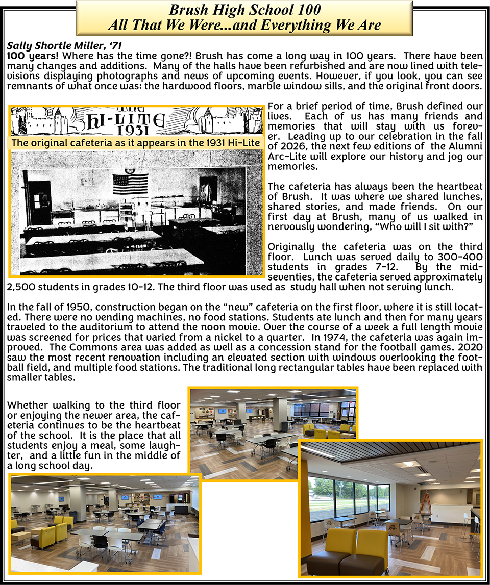 Brush High School 100 All That We Were... and Everything We Are