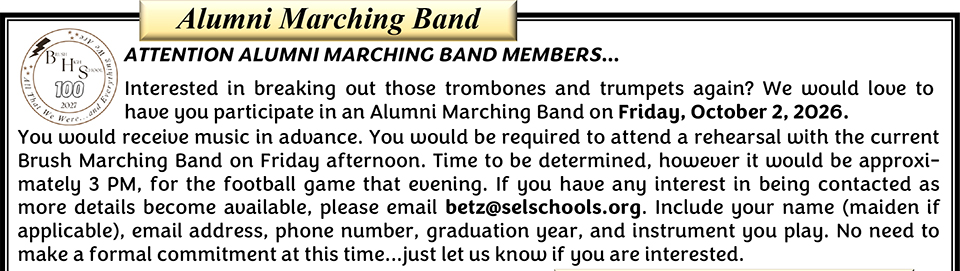 Alumni Marching Band