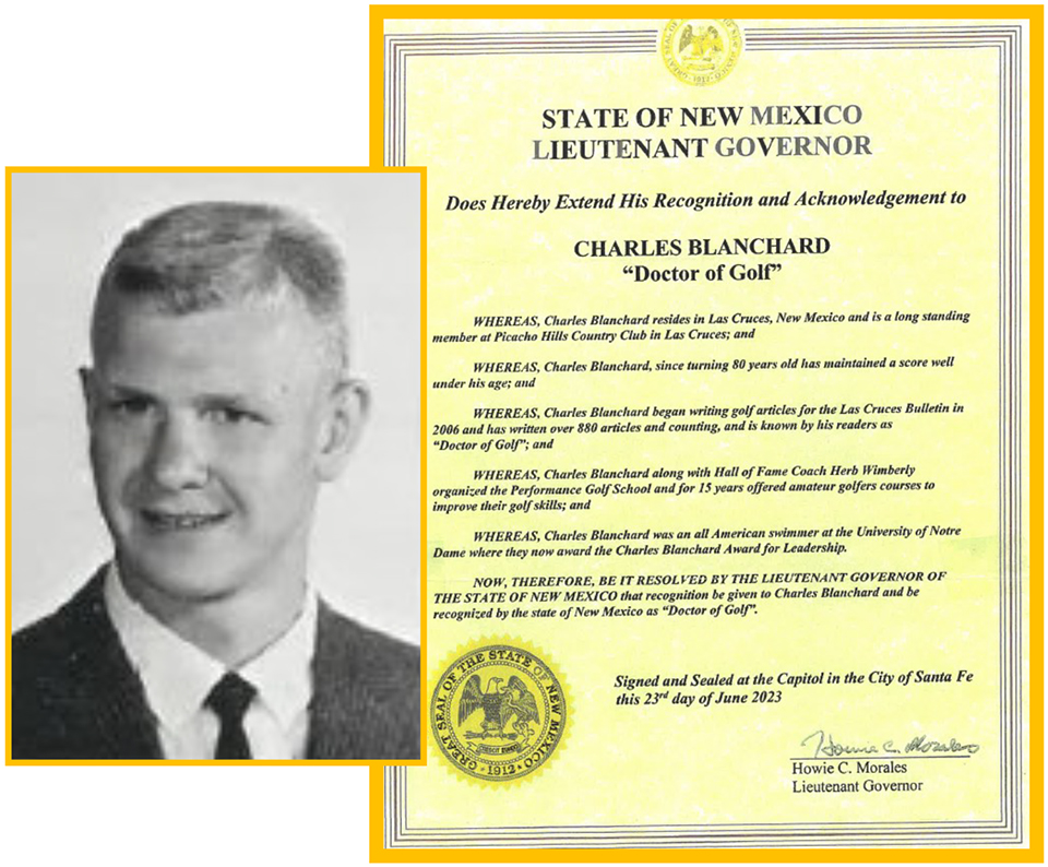 Charles Blanchard ('60) ~ Doctor of Golf
