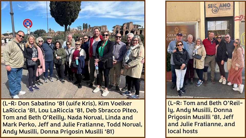 Class of 1981 Travels Through Italy