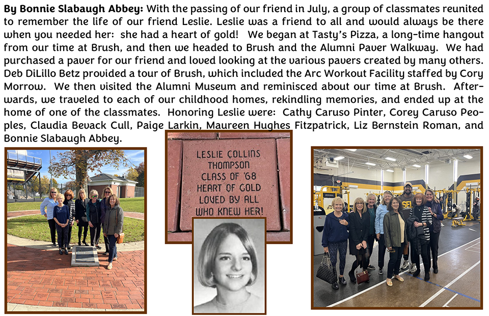 A Celebration of Life - Leslie Collins Thompson '68