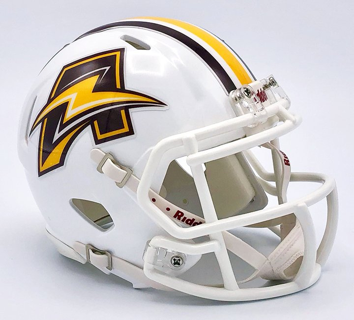 Brush Arcs miniature football helmet.